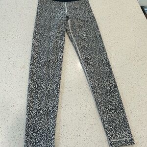 Black and White Patterned Nike Pro Leggings